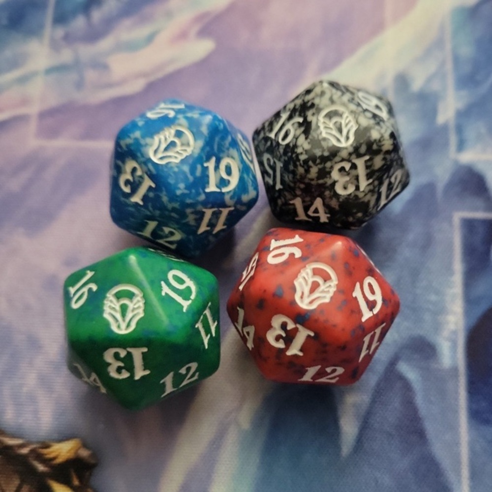 Spindown Dice Magic the Gathering Set of 4 - Dominaria
